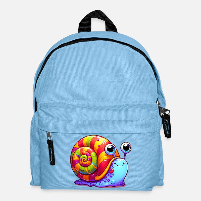 Schnecke - Kinder Rucksack - Hellblau