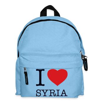 I LOVE SYRIA - Kids' Backpack - light blue - Front