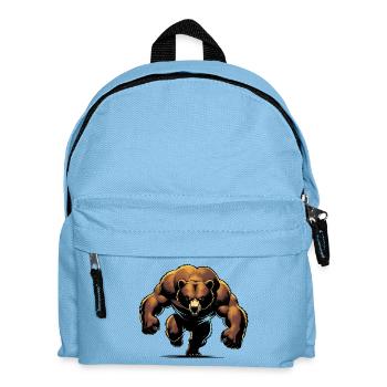 Ours musclé - Sac à dos Enfant - bleu clair - Devant