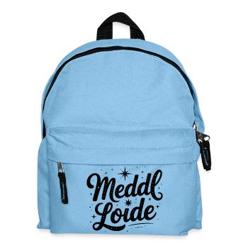 Meddl Loide - German Memes - Kids' Backpack - light blue - Front