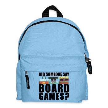 Board Games Funny Saying - Kids' Backpack - light blue - Front
