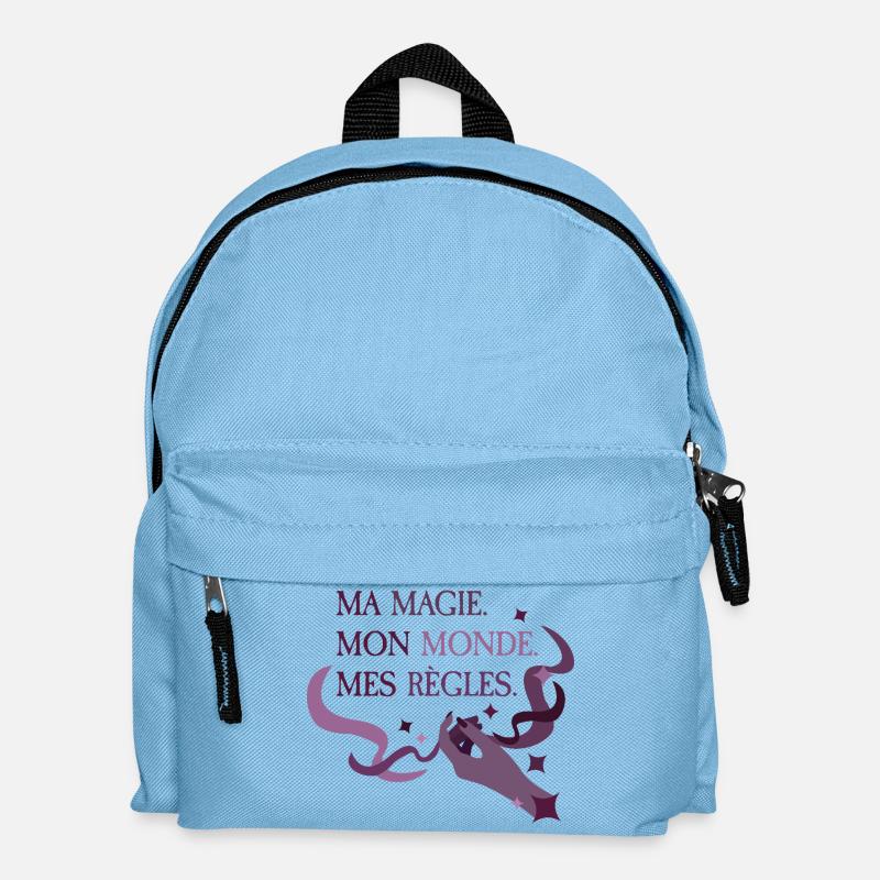 My magic. My World. My rules. - Kids' Backpack - light blue