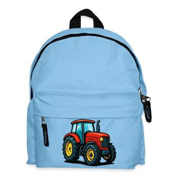 Tracteur agricole avec design coloré - Sac à dos Enfant - bleu clair - Devant