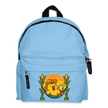 Chicken of the Corn Sippin’ Lemonade - Kids' Backpack - light blue - Front