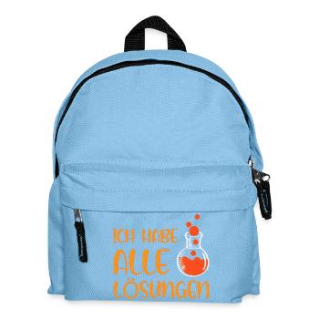 Chimie Chimiste Professeur de chimie Drôle de science - Sac à dos Enfant - bleu clair - Devant