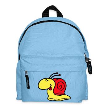 Snail cheeky tongue sticking out quickly small - Kids' Backpack - light blue - Front