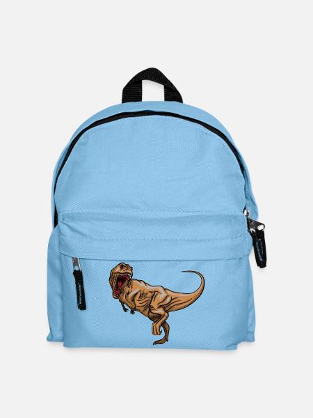 Rex Roaring Vintage Zeichnung - Kinder Rucksack - Hellblau