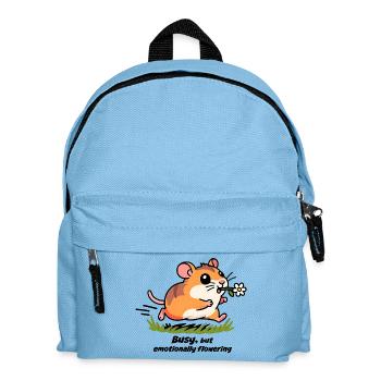 Hamster dans la course au travail - Sac à dos Enfant - bleu clair - Devant