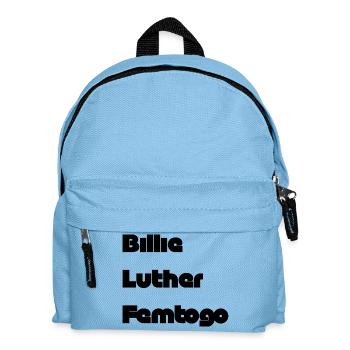 Einfaches Design, schlank, Musik, Rap, Hip Hop, Pop - Kinder Rucksack - Hellblau - Vorne