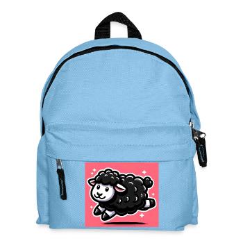 Schwarzes Schaf - Kinder Rucksack - Hellblau - Vorne