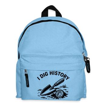 Ich mag das Geschichts-Metall-Detektionsabenteuer - Kinder Rucksack - Hellblau - Vorne