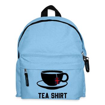 Chemise thé – Jeu de mots calme avec la tasse de thé - Sac à dos Enfant - bleu clair - Devant