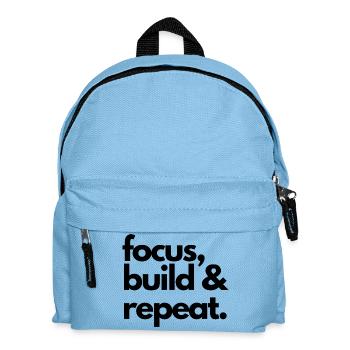 Focus • Build • Repeat – Design for Makers - Sac à dos Enfant - bleu clair - Devant