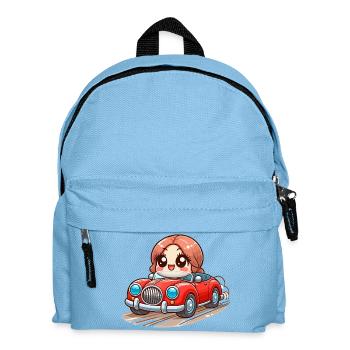 Petite voiture cartoon - Sac à dos Enfant - bleu clair - Devant