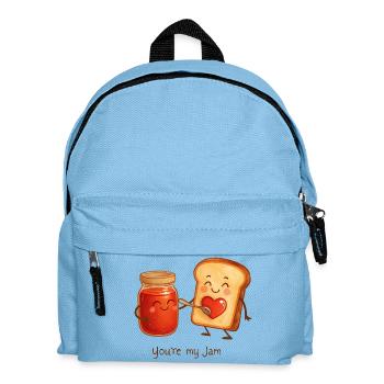 You are my Jam funny Love Toast with Jam - Kids' Backpack - light blue - Front