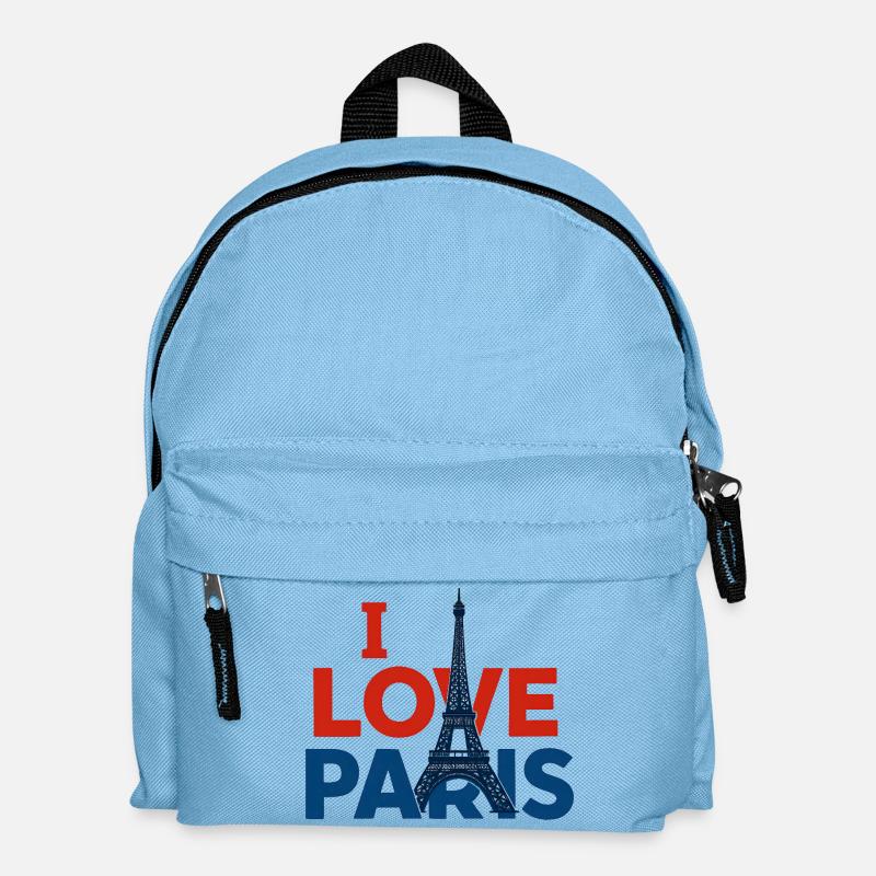 I love Paris - Kids' Backpack - light blue