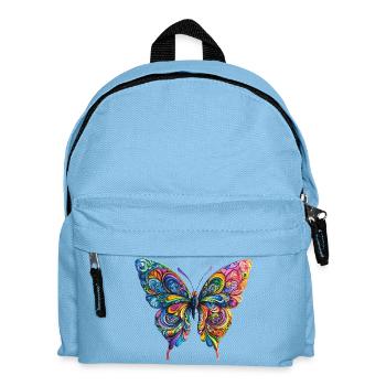 Bunter Farbenschmetterling - Kinder Rucksack - Hellblau - Vorne