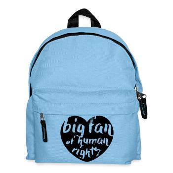 Grand fan des droits de l’homme - Sac à dos Enfant - bleu clair - Devant