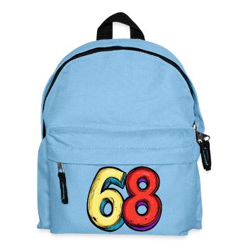68 chiffres colorés - Sac à dos Enfant - bleu clair - Devant