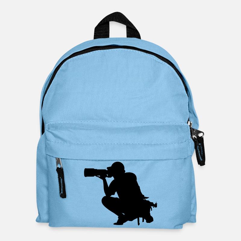 Fotograf Photographer - Kids' Backpack - light blue