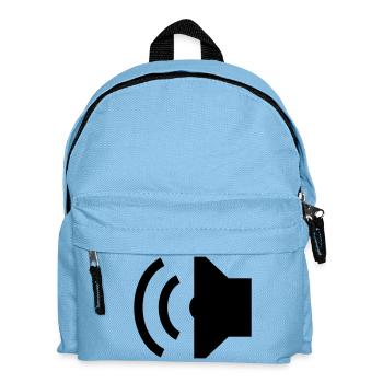 Speaker, Lautsprecher - Kinder Rucksack - Hellblau - Vorne