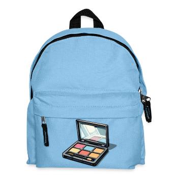 Art de palette de couleurs : illustration de maquillage - Sac à dos Enfant - bleu clair - Devant
