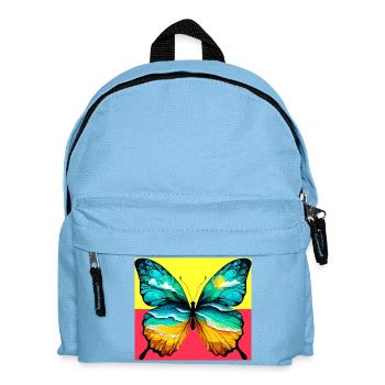 butterfly - Kids' Backpack - light blue - Front