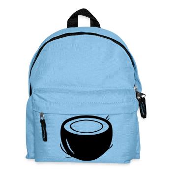 Coconut Silhouette – Tropical Paradise Design - Kids' Backpack - light blue - Front