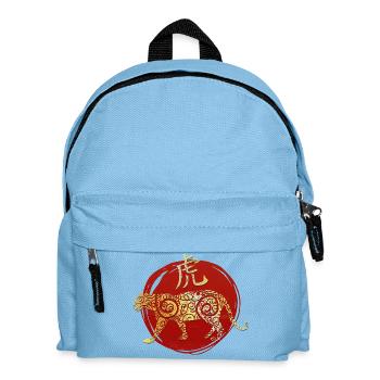 Tiger Chinesisches Tierkreiszeichen Horoskop - Kinder Rucksack - Hellblau - Vorne