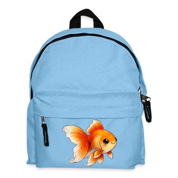 Goldfish Illustration - Kids' Backpack - light blue - Front