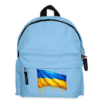 Drapeau ukrainien dégoulinant - Sac à dos Enfant - bleu clair - Devant