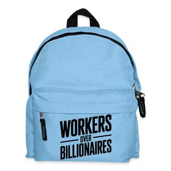 Travailleurs plutôt que milliardaires - Sac à dos Enfant - bleu clair - Devant