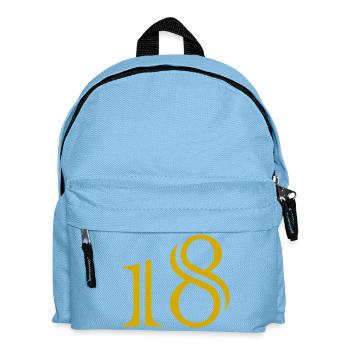 18. 18 ANS. 18e ANNIVERSAIRE. ANNIVERSAIRE 18 ANS. - Sac à dos Enfant - bleu clair - Devant