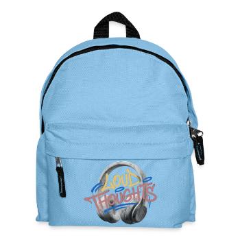 Loud Thoughts Graffiti - Kids' Backpack - light blue - Front