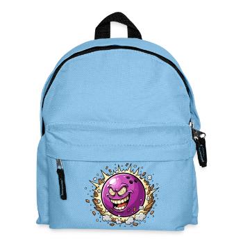 Laughing Moon Bang Cartoon - Kids' Backpack - light blue - Front