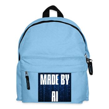 Hergestellt von AI Blue - Kinder Rucksack - Hellblau - Vorne