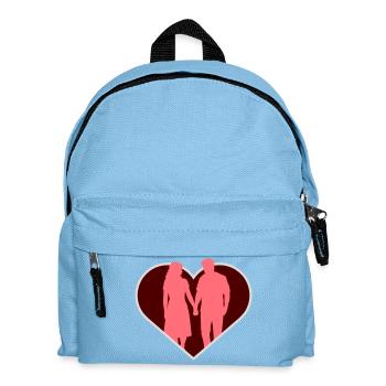 Couple Silhouette Love Romance Valentine's Day Boyfriend - Kids' Backpack - light blue - Front
