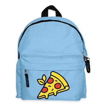Pizza Piece Italy Food Pizzeria Foodie - Kids' Backpack - light blue - Front