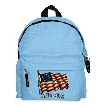 Jubilee flag 1776–2026 - Kids' Backpack - light blue - Front