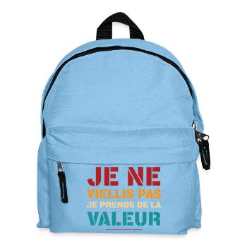 Je Ne Vieillis Pas Je Prends De La Valeur T-Shi... - Sac à dos Enfant - bleu clair - Devant