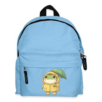 Frog with umbrella - Kids' Backpack - light blue - Front