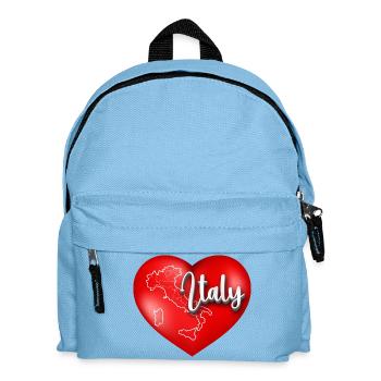 Heart of Italy with Map - Kids' Backpack - light blue - Front