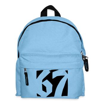 67 Minimal Streetwear Trend Design - Kids' Backpack - light blue - Front