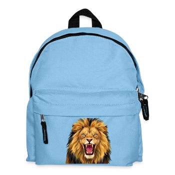 Lion Rugissant - Sac à dos Enfant - bleu clair - Devant