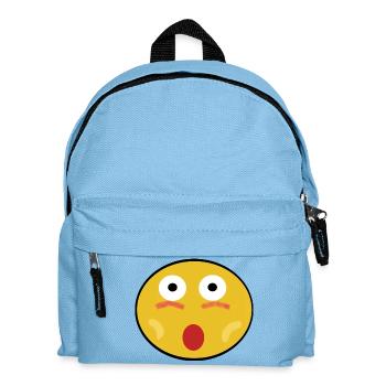 Überraschungs Gesicht - Kinder Rucksack - Hellblau - Vorne