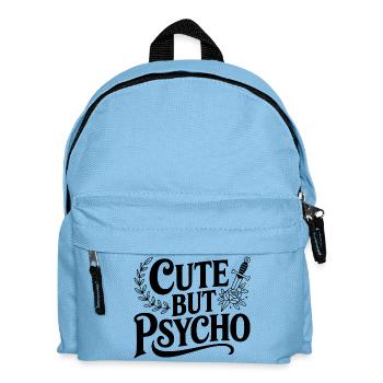 Cute But Psycho - Kids' Backpack - light blue - Front