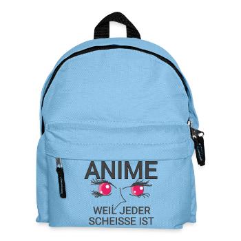 Anime Quote - Kids' Backpack - light blue - Front