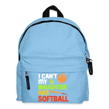 Softball Mom Softball Mom - Kids' Backpack - light blue - Front