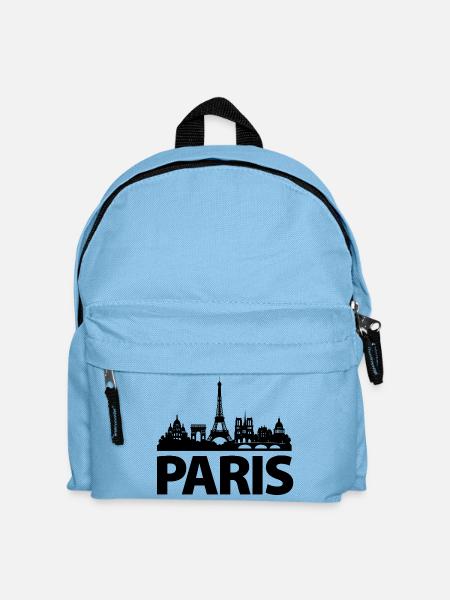 PARIS Skyline - Kinder Rucksack - Hellblau