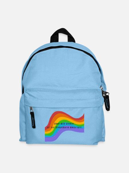 Gegen die AFD - Kinder Rucksack - Hellblau